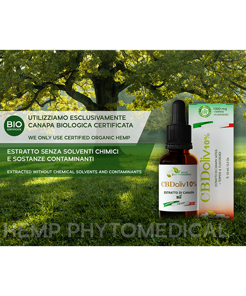 HEMP PHYTOMEDICAL Pet Oil  Olio di Canapa BIO per Cani e Gatti di