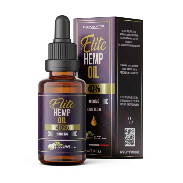 Elite Hemp Oil – CBD 40% in Olio d’Oliva BIO | 400 mg/ml