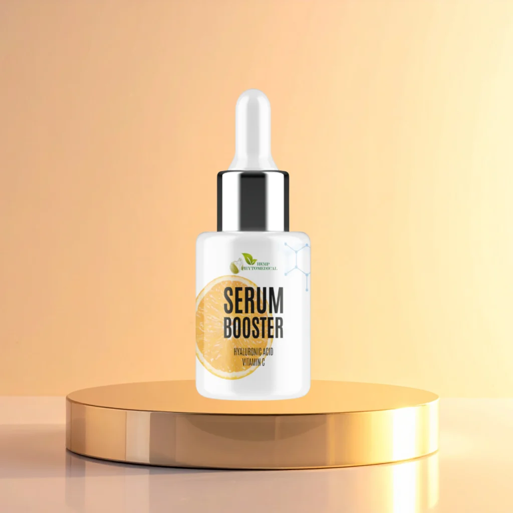 Siero booster viso illuminante con vitamina C e acido ialuronico