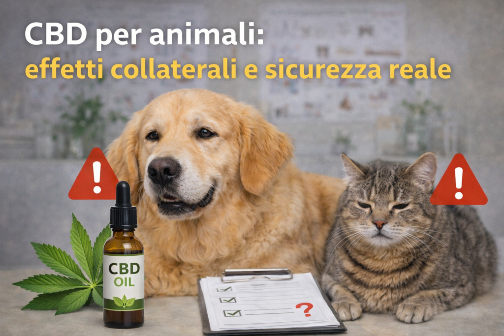 cbd animali effetti collaterali sicurezza