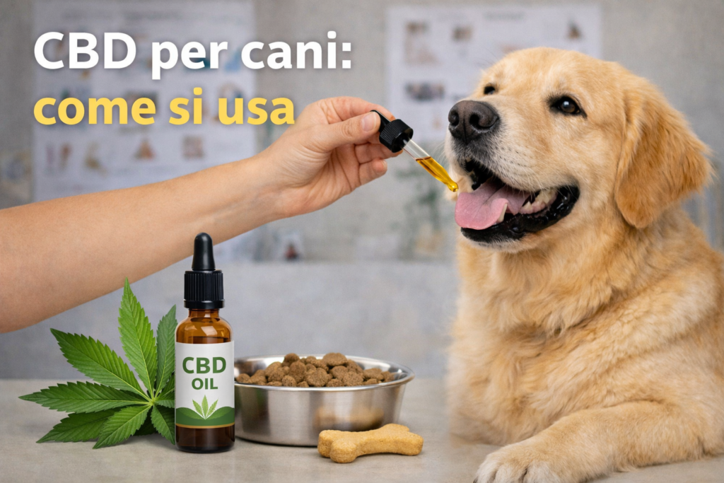 cbd cani come si usa dosaggio utilizzo