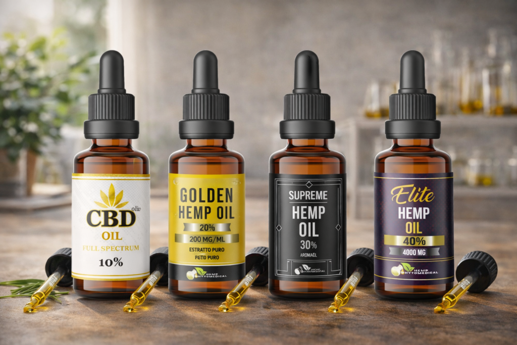 olio cbd concentrazioni 10 20 30 40 differenze